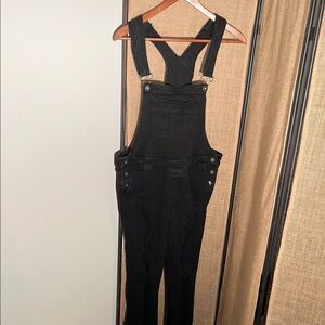 Torrid Black Denim Overalls with Modern Fit